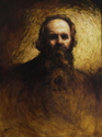 Wes Bulla - Portrait Painting Wes,Bulla,figurative,portrait,turbid,man,bearded man,earthtones - Portrait Painting