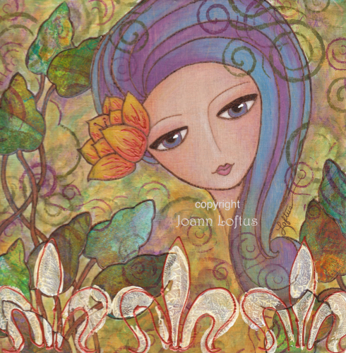 Mixed Media-On Canvas-Secret Garden