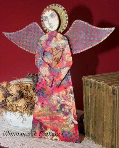 Mixed Media-Believe - art doll