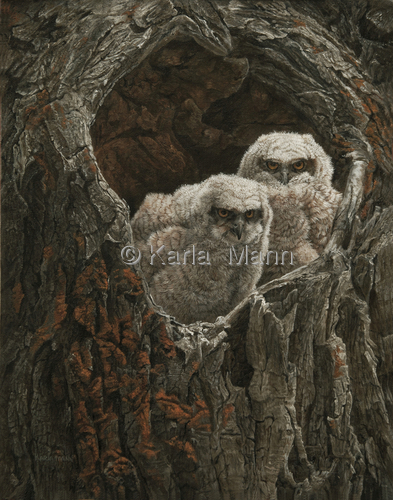 Painting-Wildlife-Teton Chicks