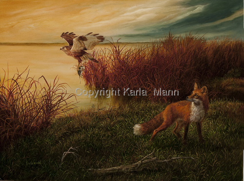 Painting-Wildlife-There Goes Lunch