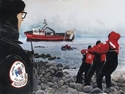 Painting--Watercolor-SeascapeFishing Vessel Mar-Gun Aground