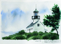 Painting-Old Point Loma Lighthouse, Cabrillo National Monument