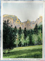 Painting--Watercolor-LandscapeGreat Basin National Park, Wheeler Peak