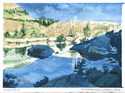 Painting--Watercolor-LandscapeFontanillis Lake, Tahoe Rim Trail