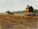 Painting--Watercolor-LandscapeLast of the Old Place, Camden, NC