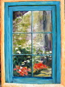 Painting--Oil-FloralTaos Window