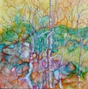 Painting--Oil-AbstractWinter Trees 