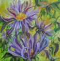 Painting--Oil-Still LifeAlpine Asters