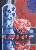 Painting--Oil-Still LifePomegranate Still Life