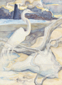 Painting--Watercolor-SeascapeBHI Images