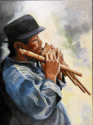 Painting--Oil-PortraitStreet Musician II