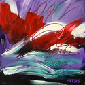 Wendell Myers - Red Landforms Purple Sky