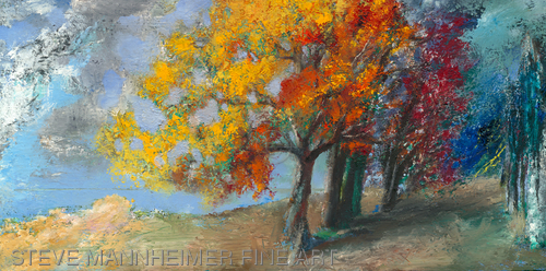 Painting-Oil-Autumn Trees