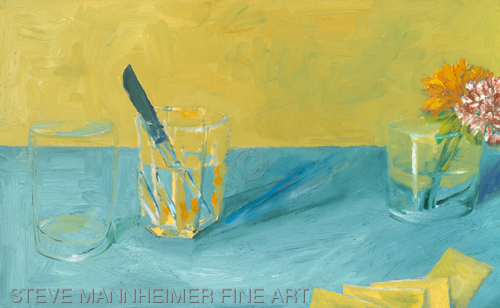 Painting-Blue Table