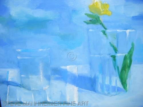 Painting-Oil-Yellow Rose