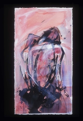 Mixed Media-On Paper-red figure