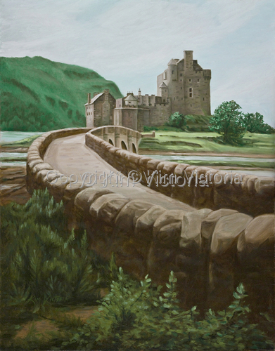 Print Making-Landscape-Eilean Donan Castle, Scotland