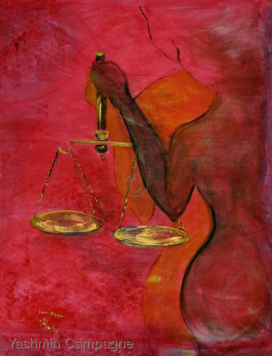 Painting-Figurative-Lady Justice