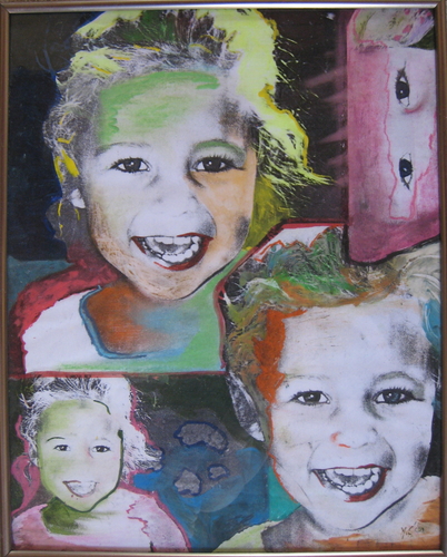 Mixed Media-Portrait Sibi
