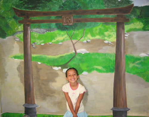 Painting-Mural, Japanese Garden