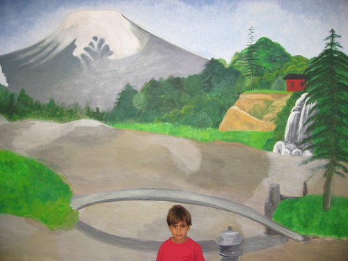 Painting-Botanical-Mural, Japanese Garden