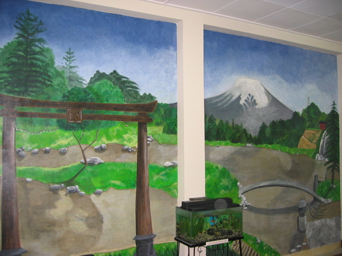 Painting-Botanical-Mural, Japanese Garden