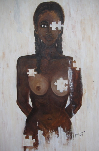 Painting-Nude-Being puzzled