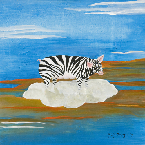 Painting-Animals-Zebra I