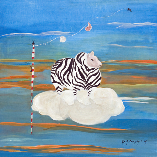 Painting-Animals-Zebra II