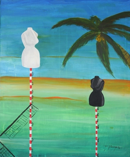 Painting-Surrealism-Les Bustiers