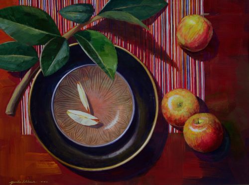 Painting-Watercolor-Red Still Life