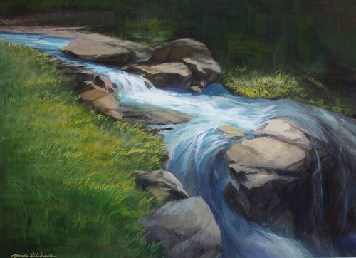Painting-Watercolor-Green Streams
