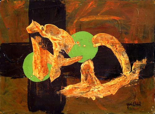 Painting-Acrylic-moon talk