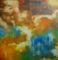Zoe Martell - Abstract Painting earthy, abstract, cosmic, oil - Abstract Painting