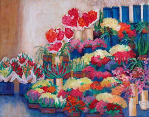Italian Flower Market by Sharon Nelson-bianco