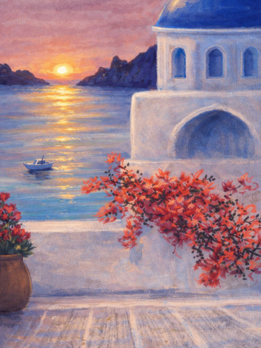 Sunset in Santorini
