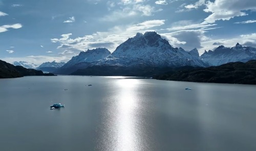 A Sparkling Lake at Midday. Patagonia-Argentina.
