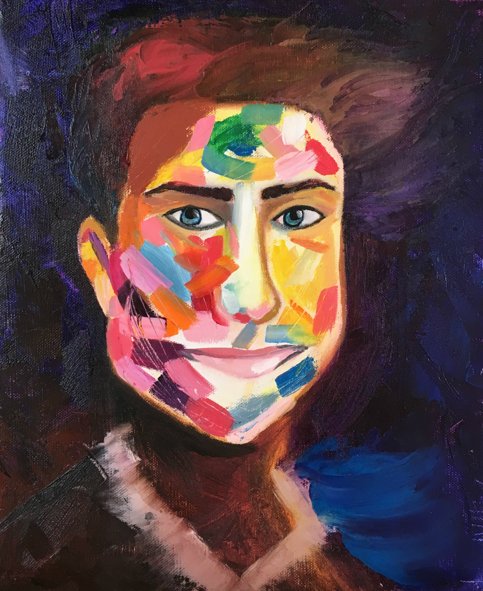 Surrealism Oil Paintings Portrait In Pop Art Style By Xenia Art Space